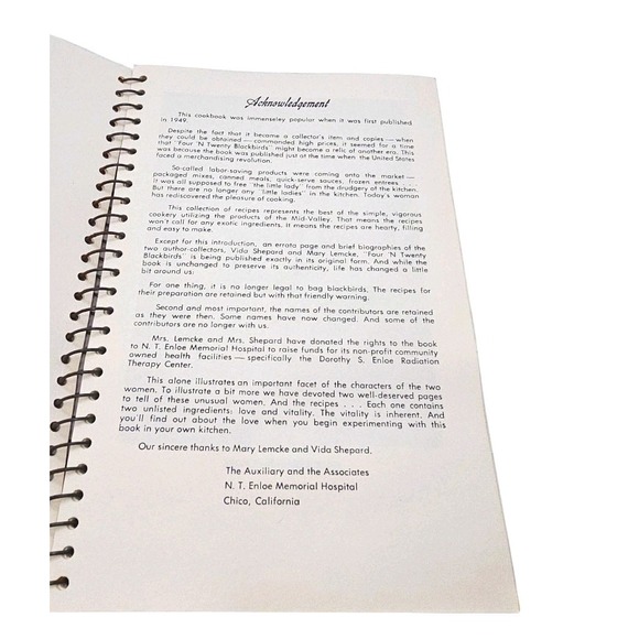 Four'N Twenty Blackbirds California Game Cookery Ringbound Community Cookbook - Picture 4 of 16